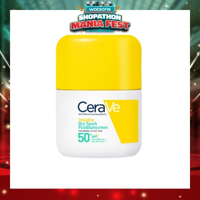 CERAVE - Invisible Dry Touch Fluid Sunscreen 50ml