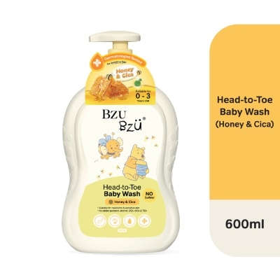BZU BZU - Head-to-Toe Honey & Cica Baby Wash 600ml