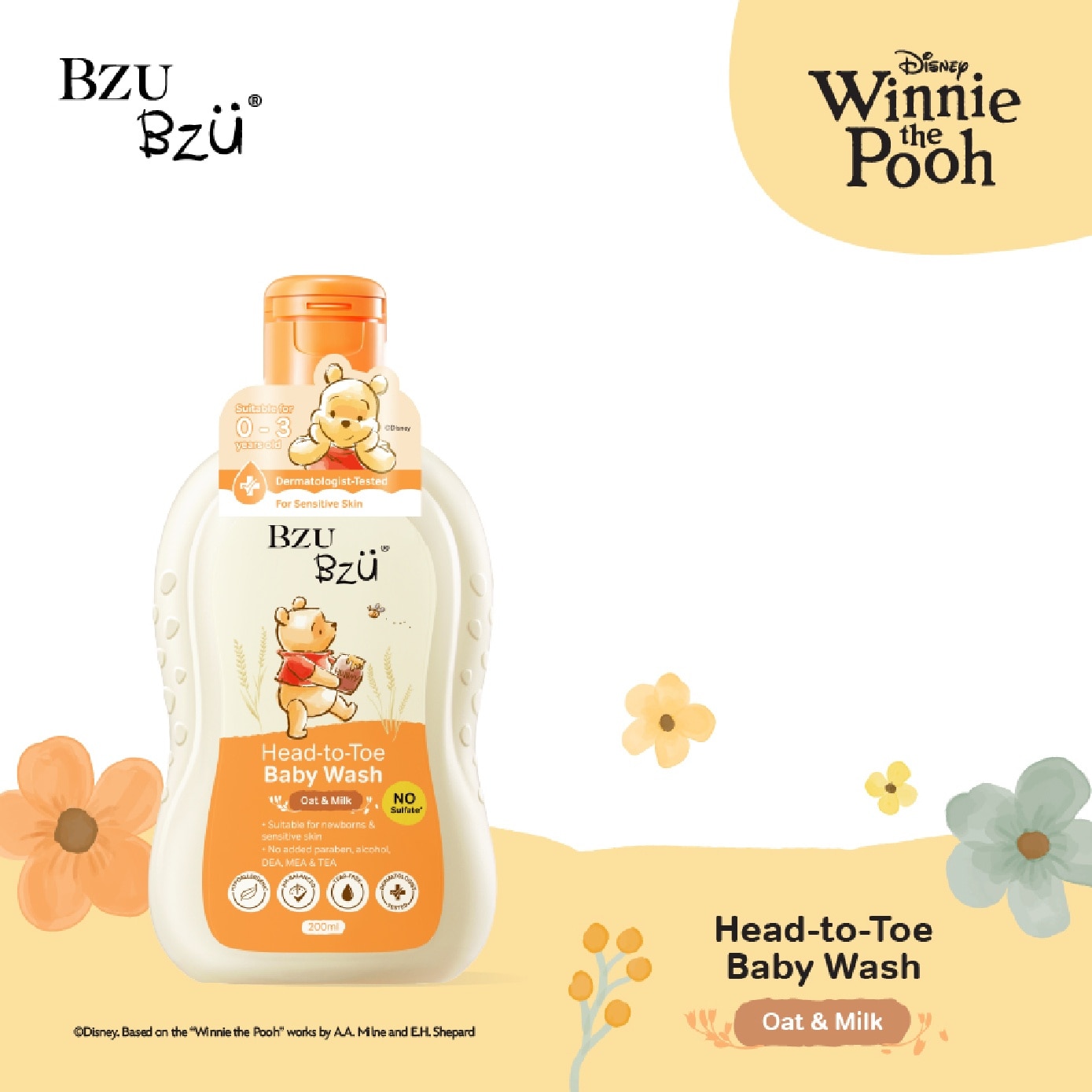 Head-to-Toe Oat & Milk Body Wash 200ml