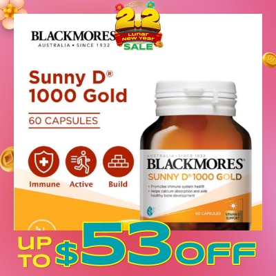 BLACKMORES [CNY] Sunny D 1000 Gold Capsules 60s