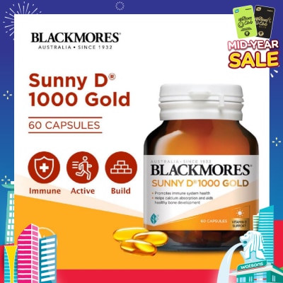 BLACKMORES Sunny D 1000 Gold Capsules 60s