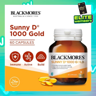 BLACKMORES Sunny D 1000 Gold Capsules 60s