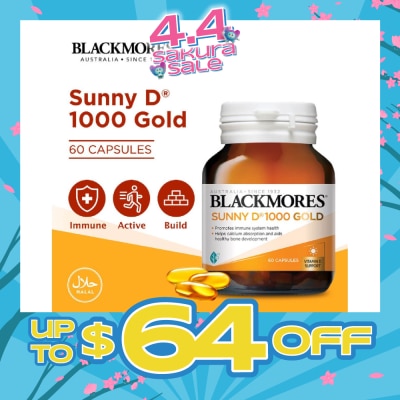 BLACKMORES - Sunny D 1000 Gold Capsules 60s