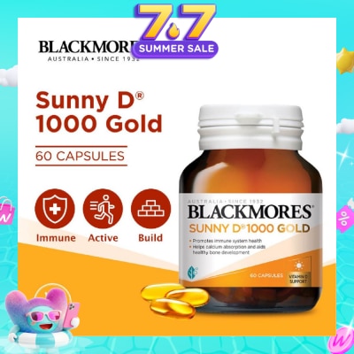 BLACKMORES - Sunny D 1000 Gold Capsules 60s