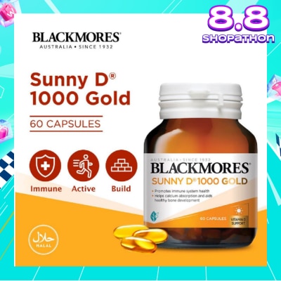 BLACKMORES Sunny D 1000 Gold Capsules 60s