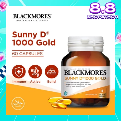 BLACKMORES Sunny D 1000 Gold Capsules 60s