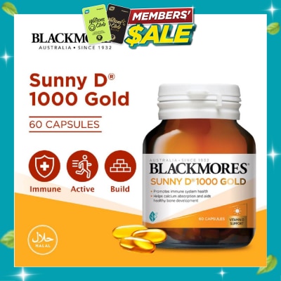 BLACKMORES Sunny D 1000 Gold Capsules 60s image