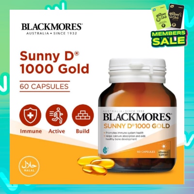 BLACKMORES Sunny D 1000 Gold Capsules 60s
