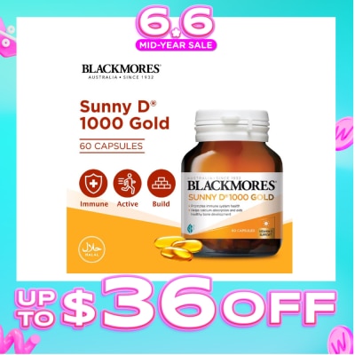BLACKMORES - Sunny D 1000 Gold Capsules 60s