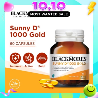 BLACKMORES Sunny D 1000 Gold Capsules 60s image