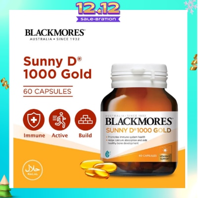 BLACKMORES Sunny D 1000 Gold Capsules 60s