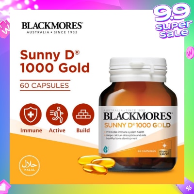 BLACKMORES Sunny D 1000 Gold Capsules 60s