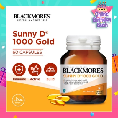 BLACKMORES Sunny D 1000 Gold Capsules 60s