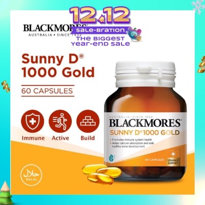 BLACKMORES Sunny D 1000 Gold Capsules 60s