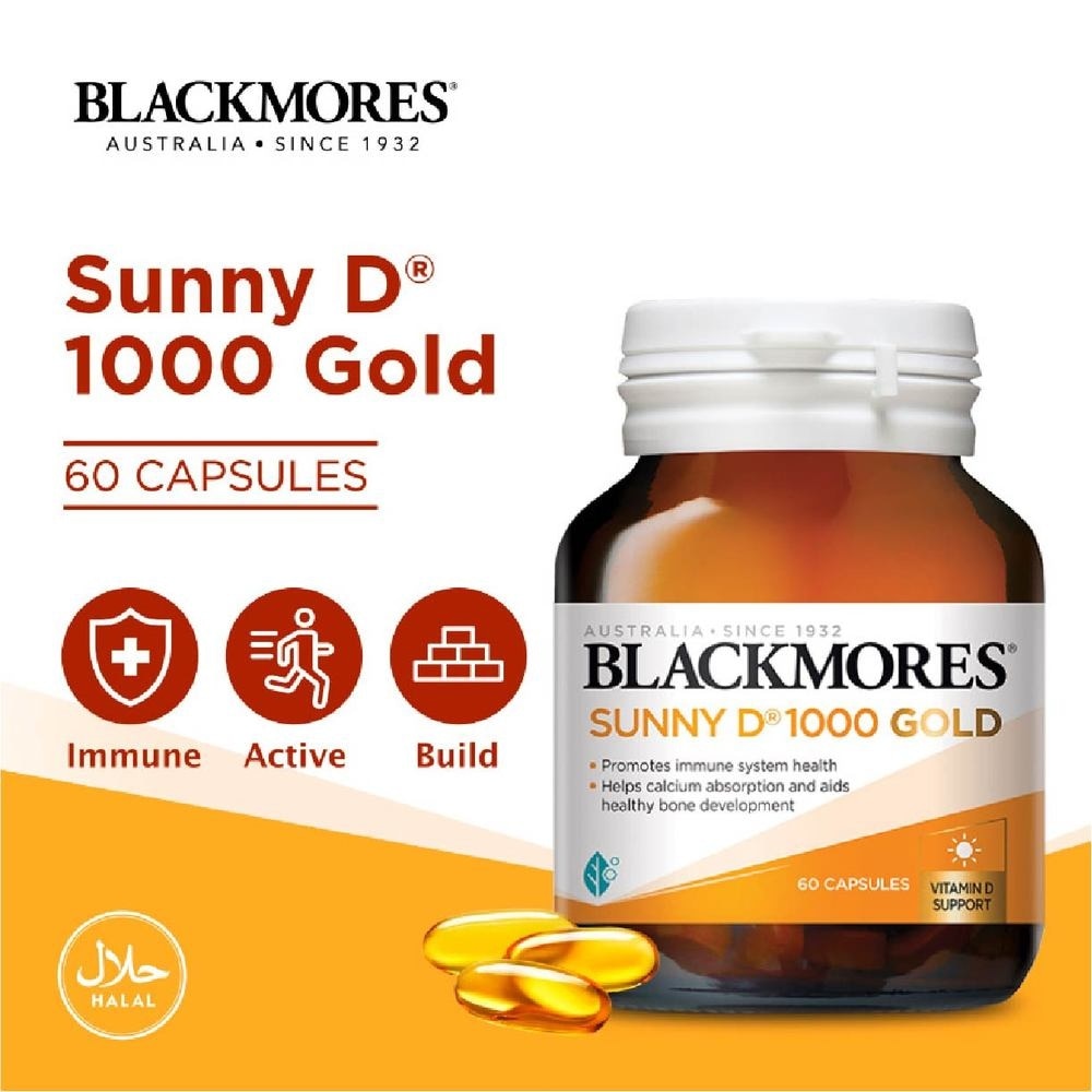 Blackmores Sunny D 1000 Gold Capsules 60s