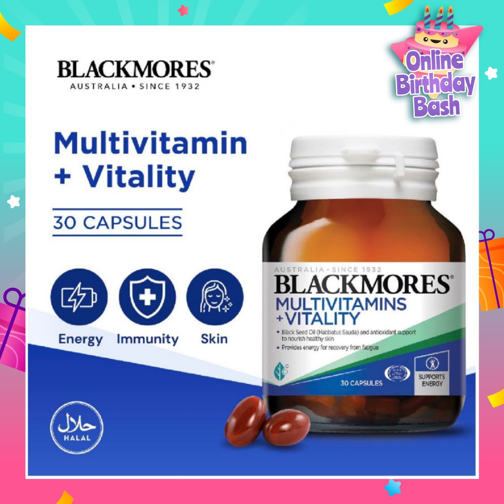 Multivitamins + Vitality Capsules 30s<BR>
