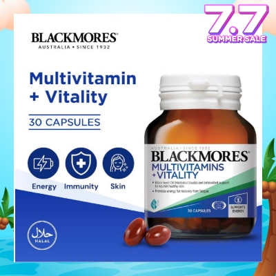 BLACKMORES Multivitamins + Vitality Capsules 30s