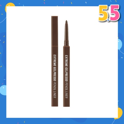 CLIO Extreme Gelpresso Pencil Liner 002 Deep Brown 3.5g