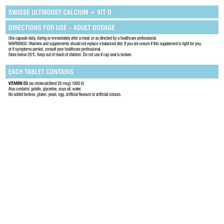 Ultiboost Calcium + Vitamin D 90 Tablets