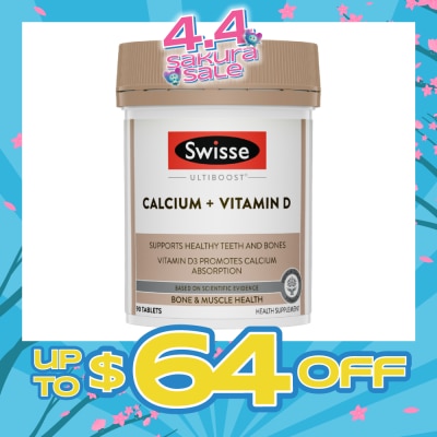 SWISSE - Ultiboost Calcium + Vitamin D Tablet 90s