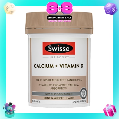 SWISSE - Ultiboost Calcium + Vitamin D Tablet 90s