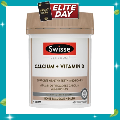 SWISSE Ultiboost Calcium + Vitamin D Tablet 90s image