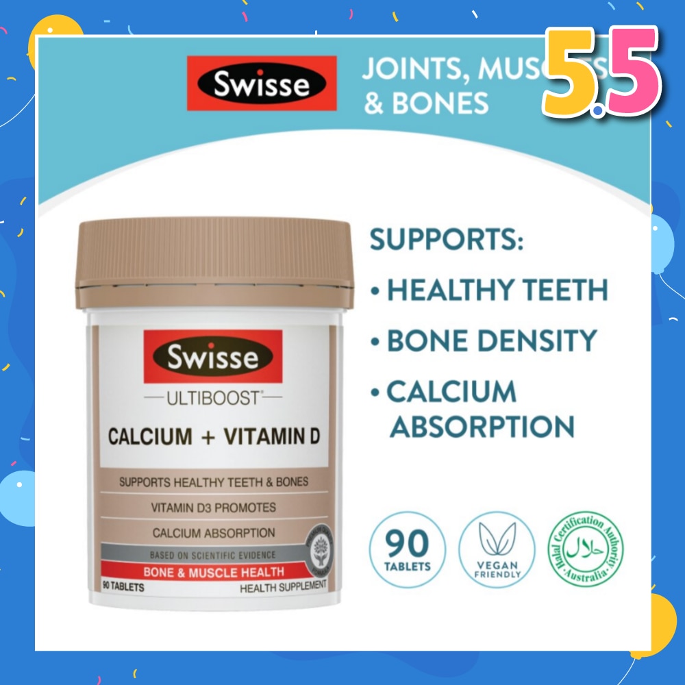 Ultiboost Calcium + Vitamin D 90 Tablets