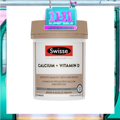 SWISSE Ultiboost Calcium + Vitamin D Tablet 90s image