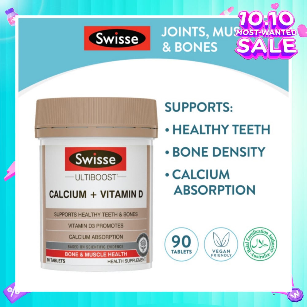 Ultiboost Calcium + Vitamin D 90 Tablets