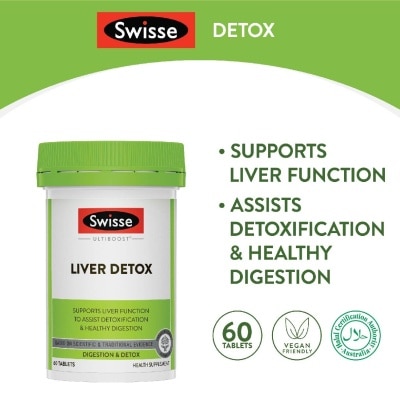 SWISSE Ultiboost Liver Detox 60 Tablets