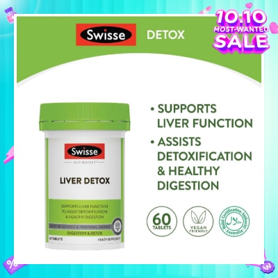 SWISSE Ultiboost Liver Detox 60 Tablets
