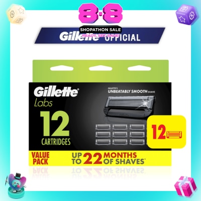 GILLETTE - Labs Razor Blade Cartridge Refills 12s
