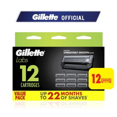GILLETTE - Labs Razor Blade Cartridge Refills 12s