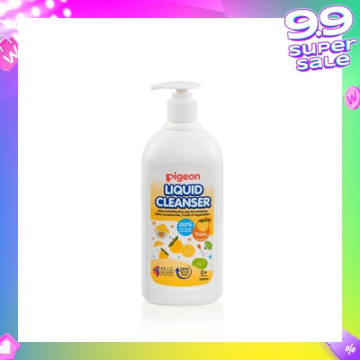 PIGEON Liquid Cleanser Yuzu (Kills 99.99% Bacteria + Suitable Use for 0+ Month onwards) 700ml