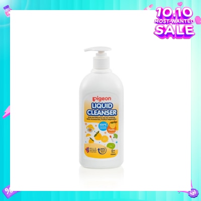 PIGEON Liquid Cleanser Yuzu (Kills 99.99% Bacteria + Suitable Use for 0+ Month onwards) 700ml