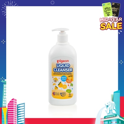 PIGEON Liquid Cleanser Yuzu (Kills 99.99% Bacteria + Suitable Use for 0+ Month onwards) 700ml