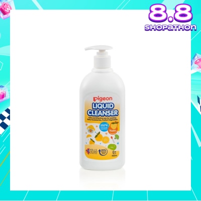 PIGEON Liquid Cleanser Yuzu (Kills 99.99% Bacteria + Suitable Use for 0+ Month onwards) 700ml