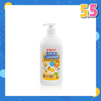 PIGEON Liquid Cleanser Yuzu (Kills 99.99% Bacteria + Suitable Use for 0+ Month onwards) 700ml