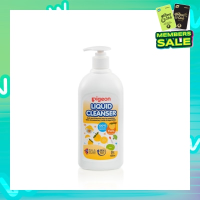 PIGEON Liquid Cleanser Yuzu (Kills 99.99% Bacteria + Suitable Use for 0+ Month onwards) 700ml