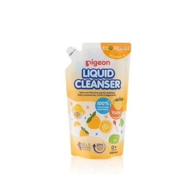 PIGEON Liquid Cleanser Yuzu Refill (Kills 99.99% Bacteria + Suitable Use for 0+ Month onwards) 650ml