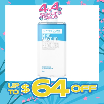 MAYBELLINE - Jumbo Lip and Eye Makeup Remover 150ml