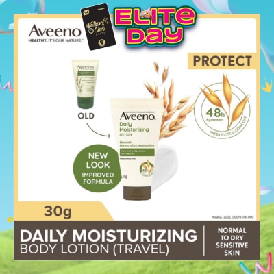 AVEENO - Daily Moisturizing Body Lotion Travel Size (Helps Prevent And Protect Dry Skin For A Full 24 Hours Suitable For Dry To Normal Skin) 30g
