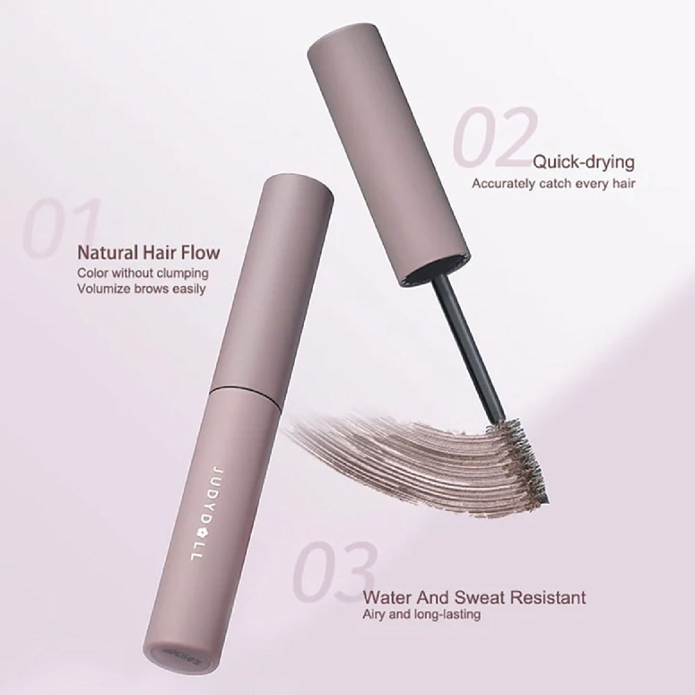 Eyebrow Mascara #01 Soft Brown 2.5g