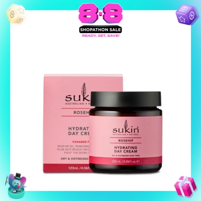 SUKIN - Hydrating Day Cream Rosehip 120g
