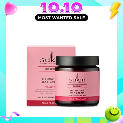 SUKIN Hydrating Day Cream Rosehip 120g image