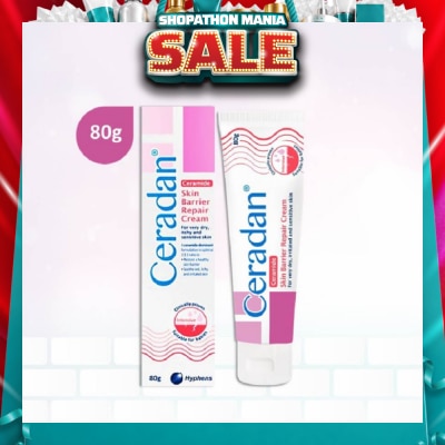 CERADAN - Skin Barrier Repair Cream (3:1:1 Ceramide-dominant Moisturizer + For Eczema-prone, Dry & Sensitive Skin) 80g