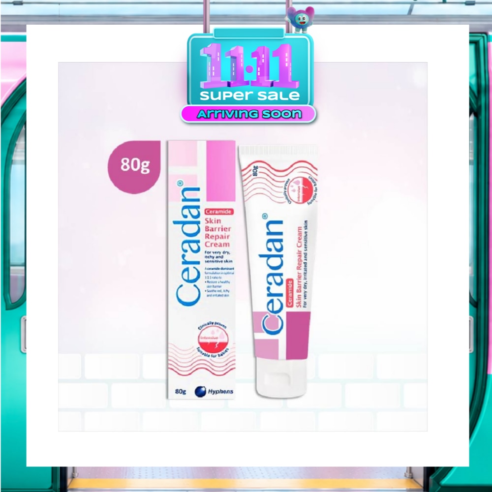 Skin Barrier Repair Cream (3:1:1 Ceramide dominant Moisturizer + For Eczema prone, Dry & Sensitive Skin) 80g image