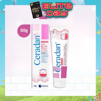CERADAN - Skin Barrier Repair Cream (3:1:1 Ceramide-dominant Moisturizer + For Eczema-prone, Dry & Sensitive Skin) 80g