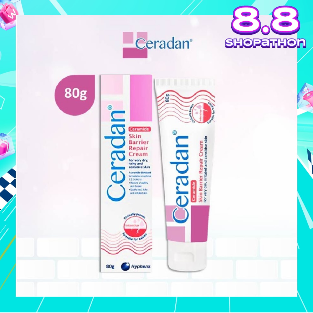 Skin Barrier Repair Cream (3:1:1 Ceramide-dominant Moisturizer + For Eczema-prone, Dry & Sensitive Skin) 80g