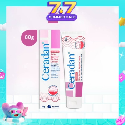 CERADAN - Skin Barrier Repair Cream (3:1:1 Ceramide-dominant Moisturizer + For Eczema-prone, Dry & Sensitive Skin) 80g